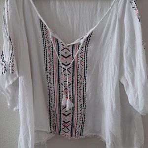 Aeropostale cold shoulder aztec print